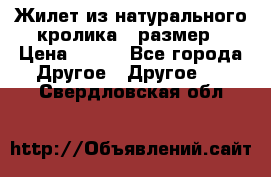 Жилет из натурального кролика,44размер › Цена ­ 500 - Все города Другое » Другое   . Свердловская обл.